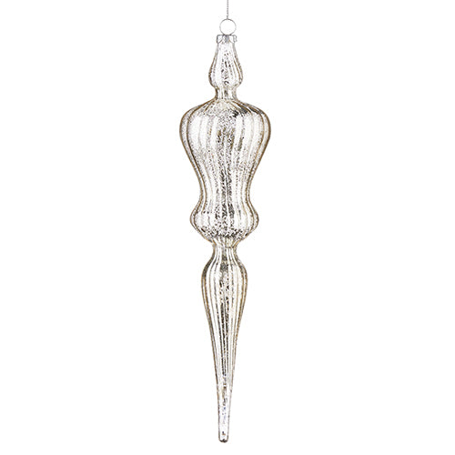 12.25" Mercury Glass Finial