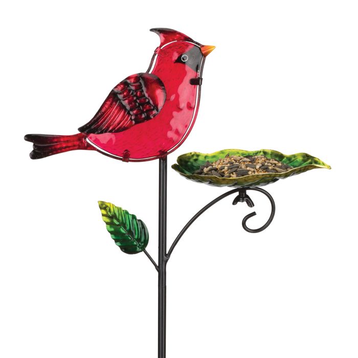 Cardinal | Bird Feeder Stake