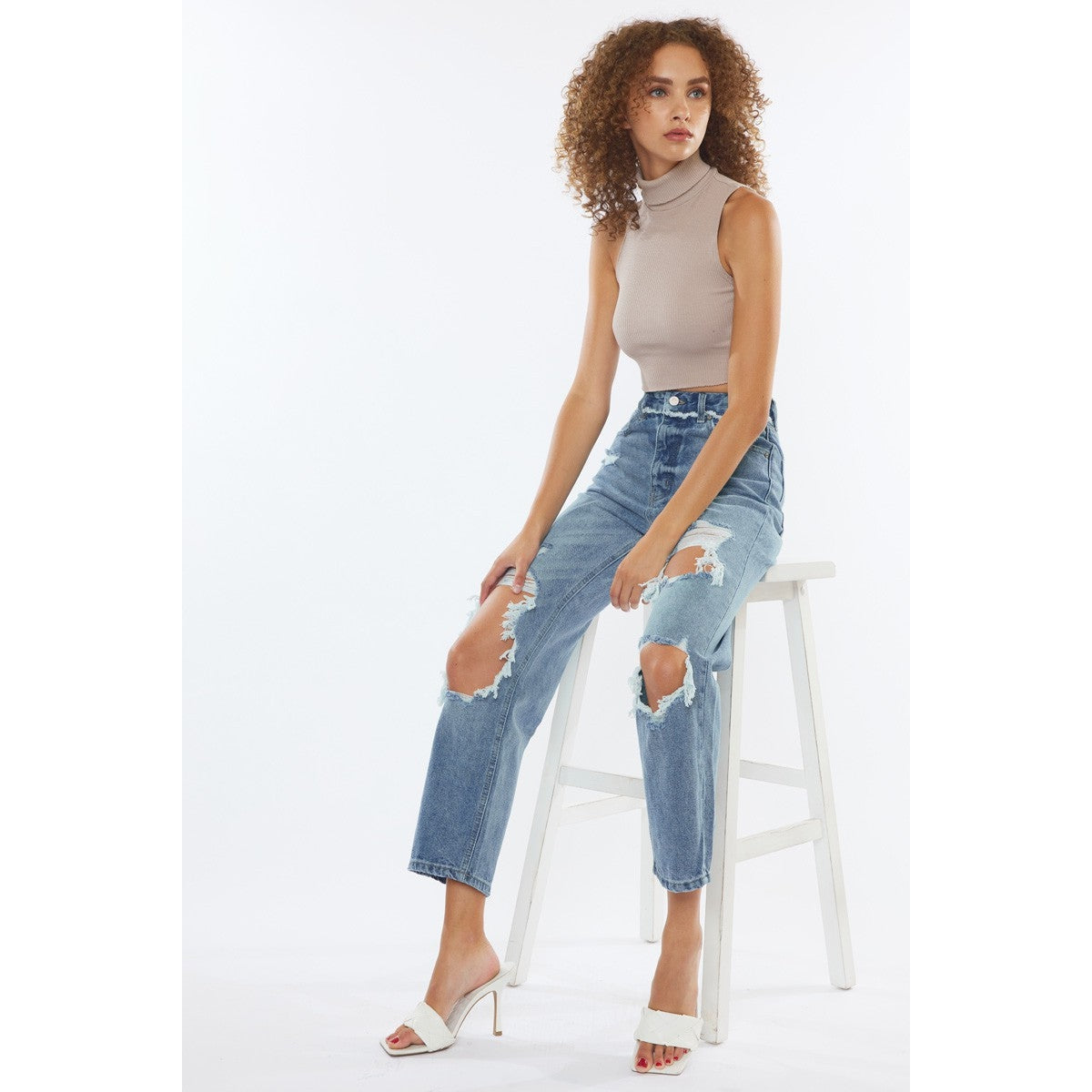Sylvie Ultra High Rise 90's Boyfriend Jeans