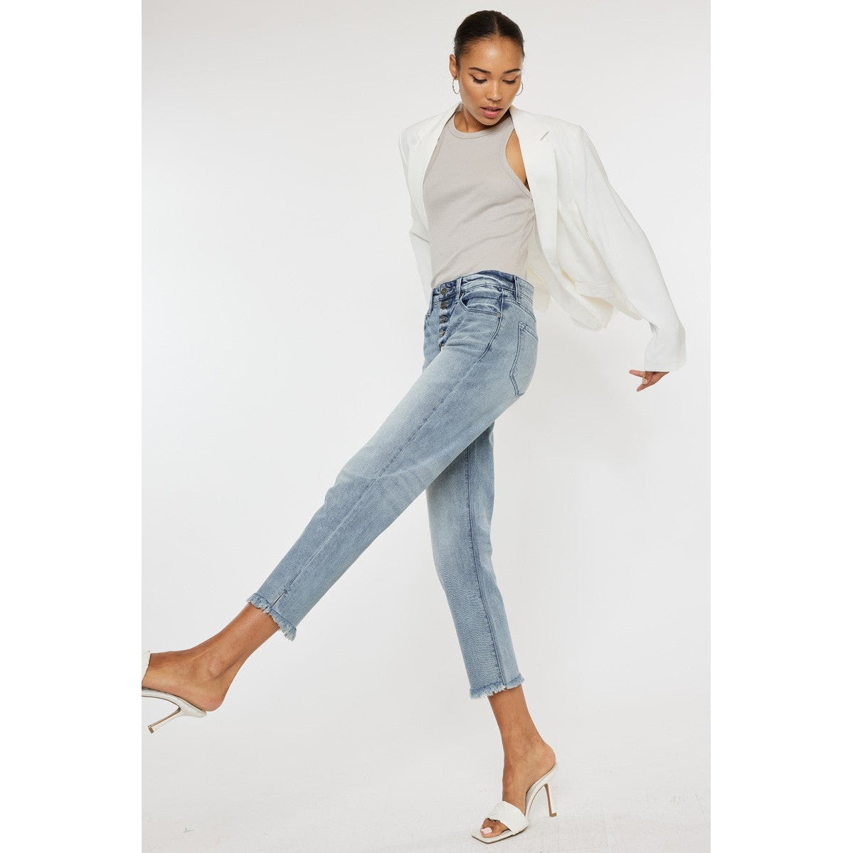 Morgana High Rise Straight Fit Jeans