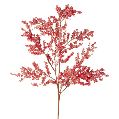 31" Glittered Berry Spray