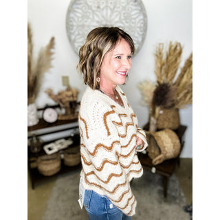 Boho Chevron Sweater