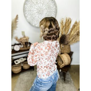 Floral Mesh Top