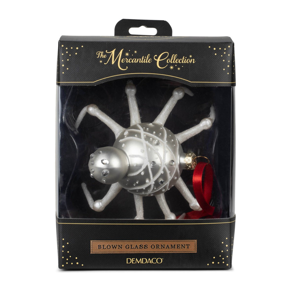 Blown Glass Spider Ornament