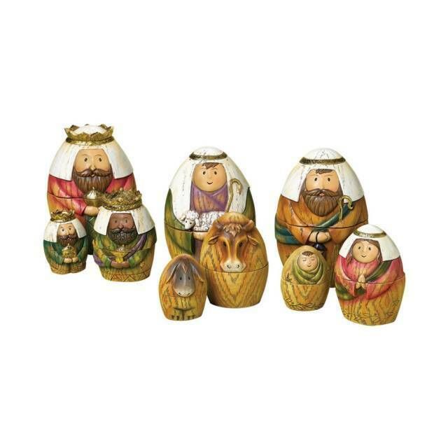 Nesting Nativity 9 Pc Set