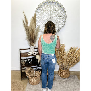 Mid Rise Ankle Bootcut Jeans
