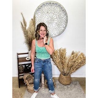 Mid Rise Ankle Bootcut Jeans