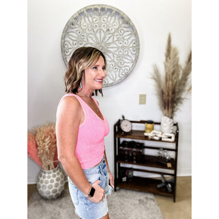 Fuchsia Cropped Tank Top
