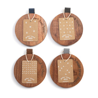 Wood Coaster Beer Set - 4