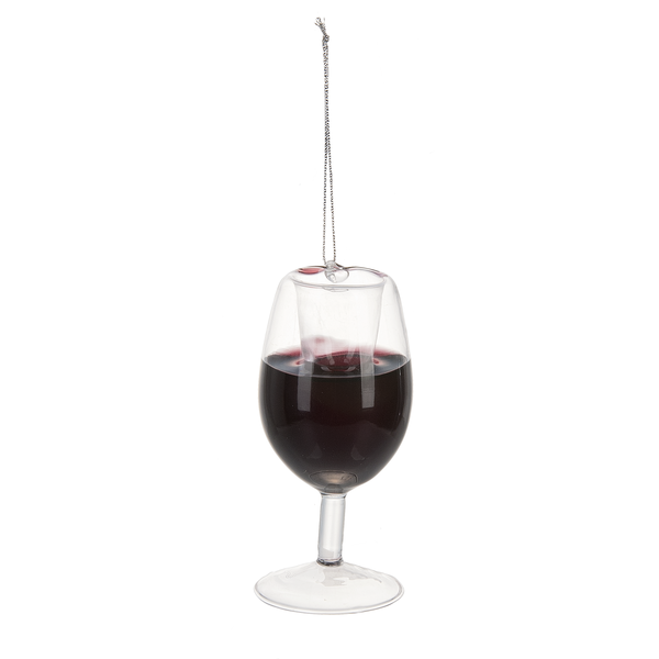 Merry Merlot Wine Glass Ornament