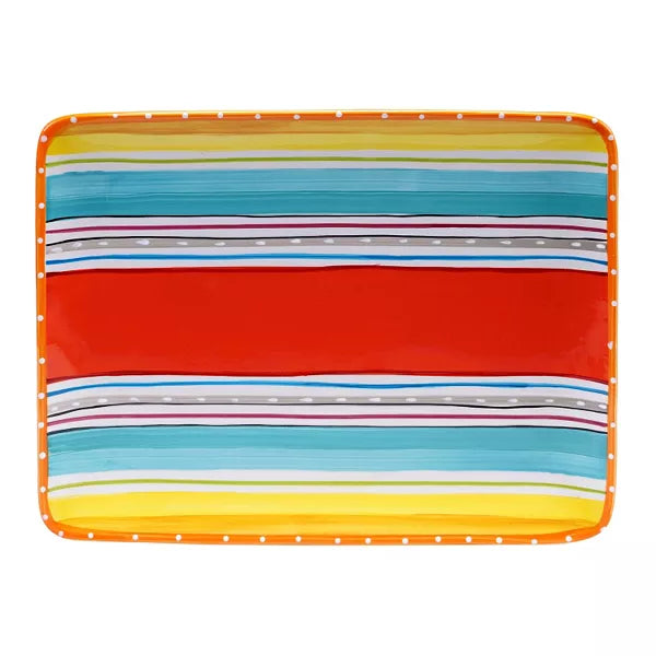 Certified International Mariachi 16" x 12" Rectangular Serving Platter