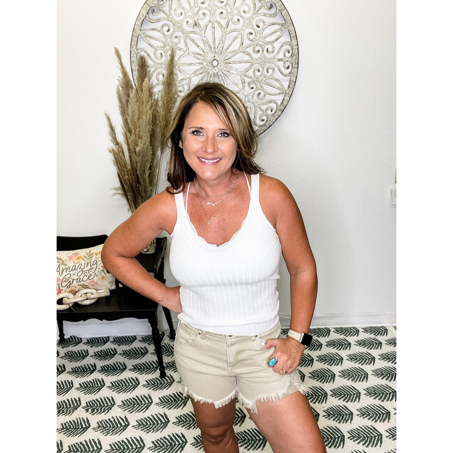 Sand Midrise Shorts | Risen