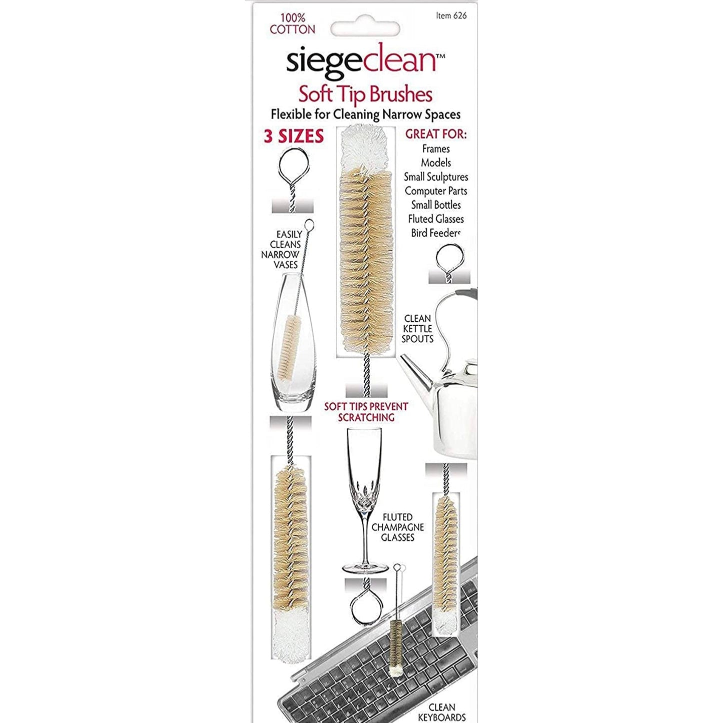 Siegeclean Soft Tip Brushes