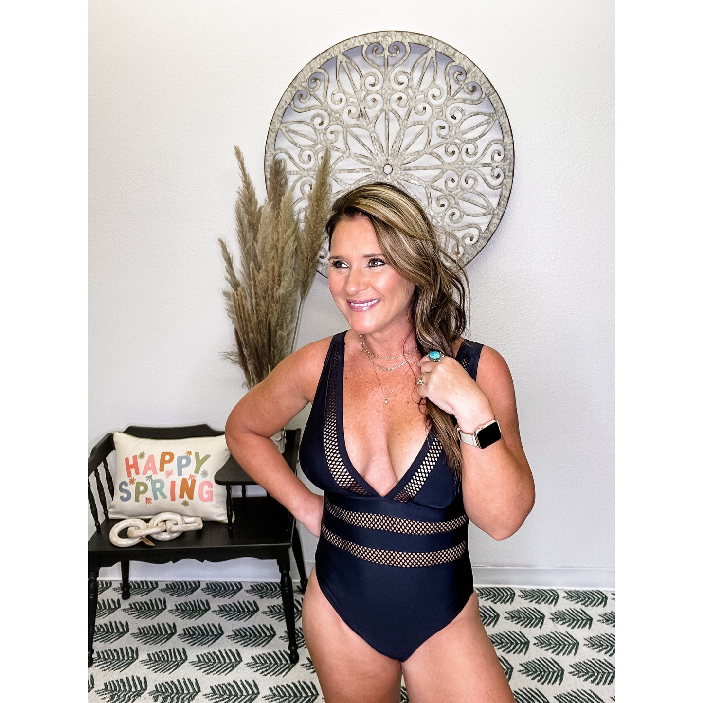 Black One Piece Swimsuit