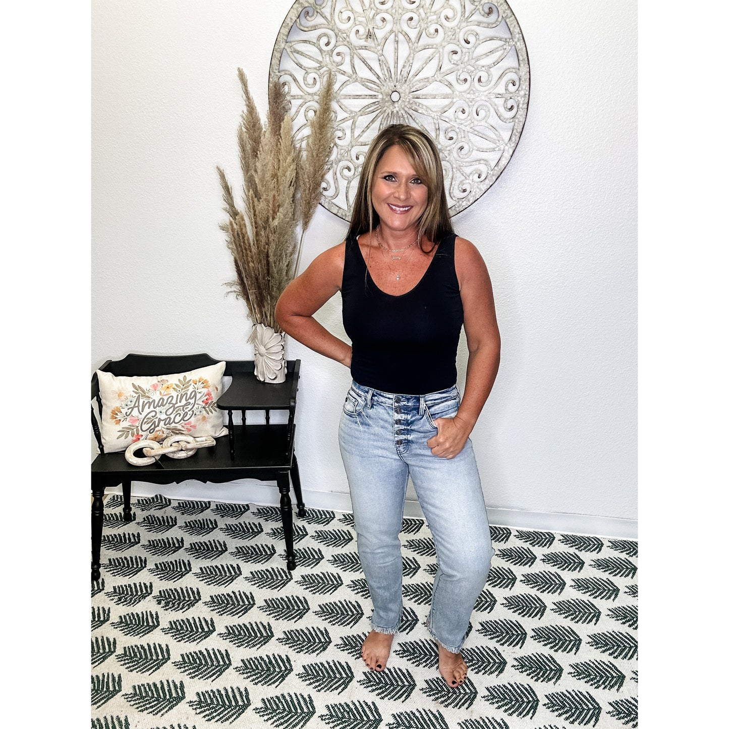 Morgana High Rise Straight Fit Jeans