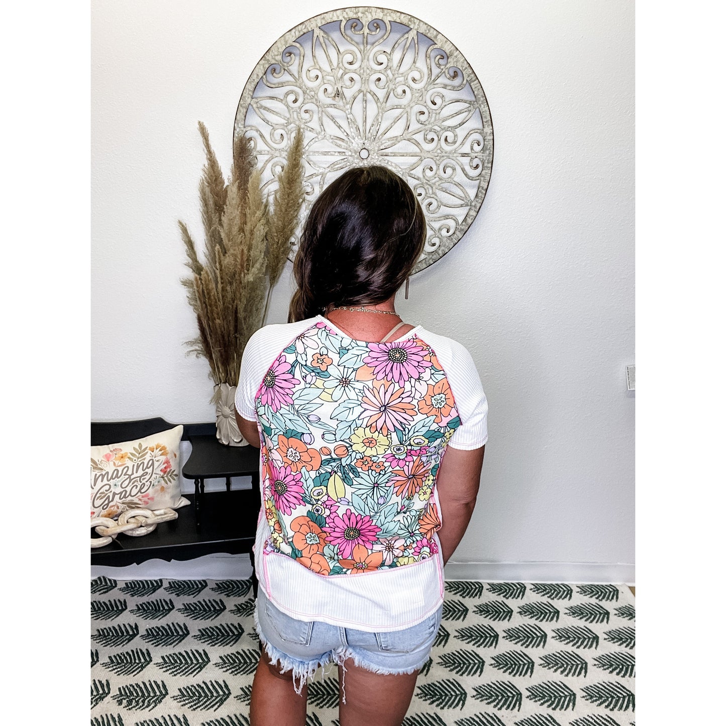 Retro Floral Top