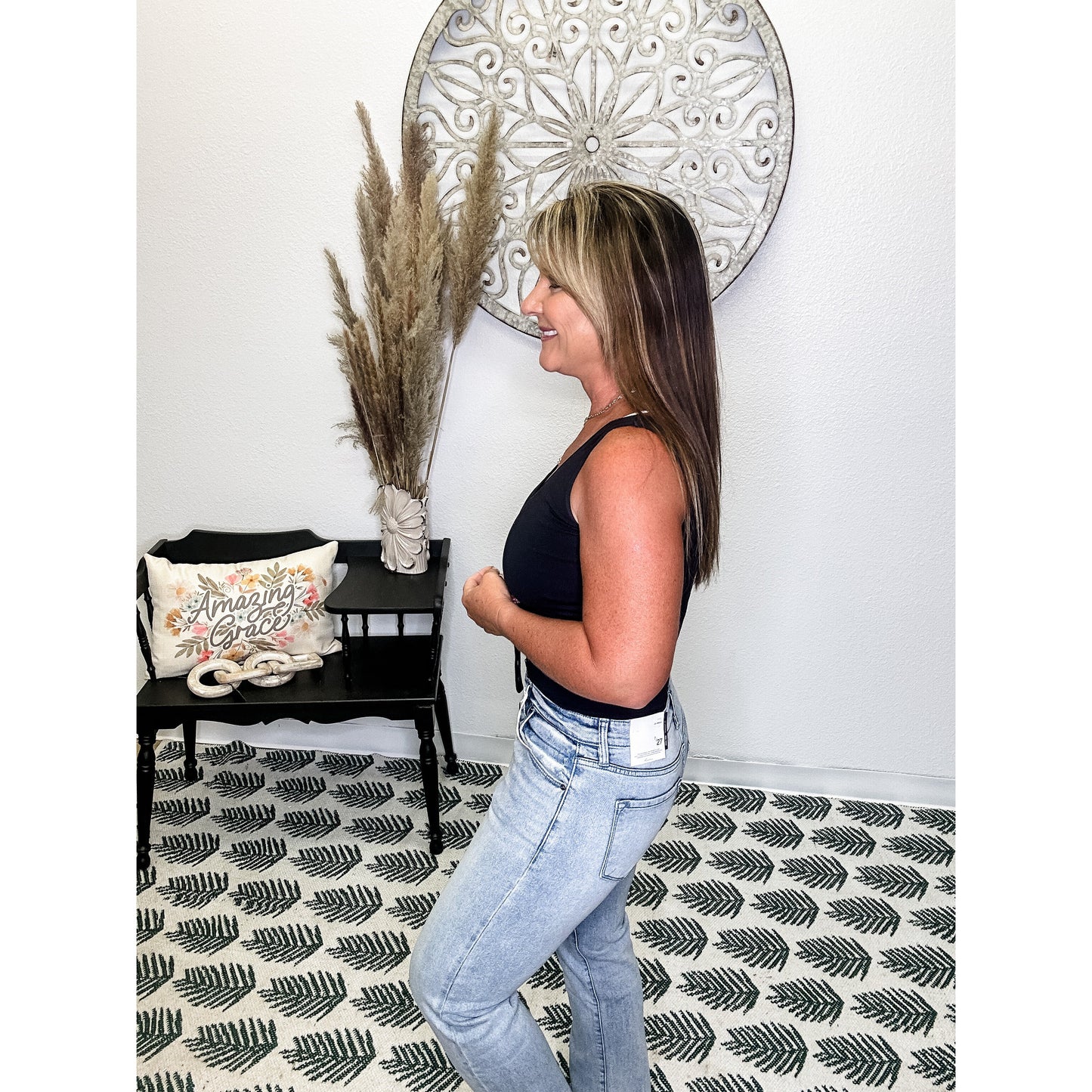 Morgana High Rise Straight Fit Jeans