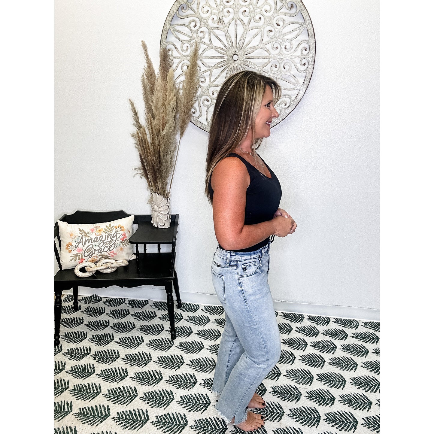 Morgana High Rise Straight Fit Jeans