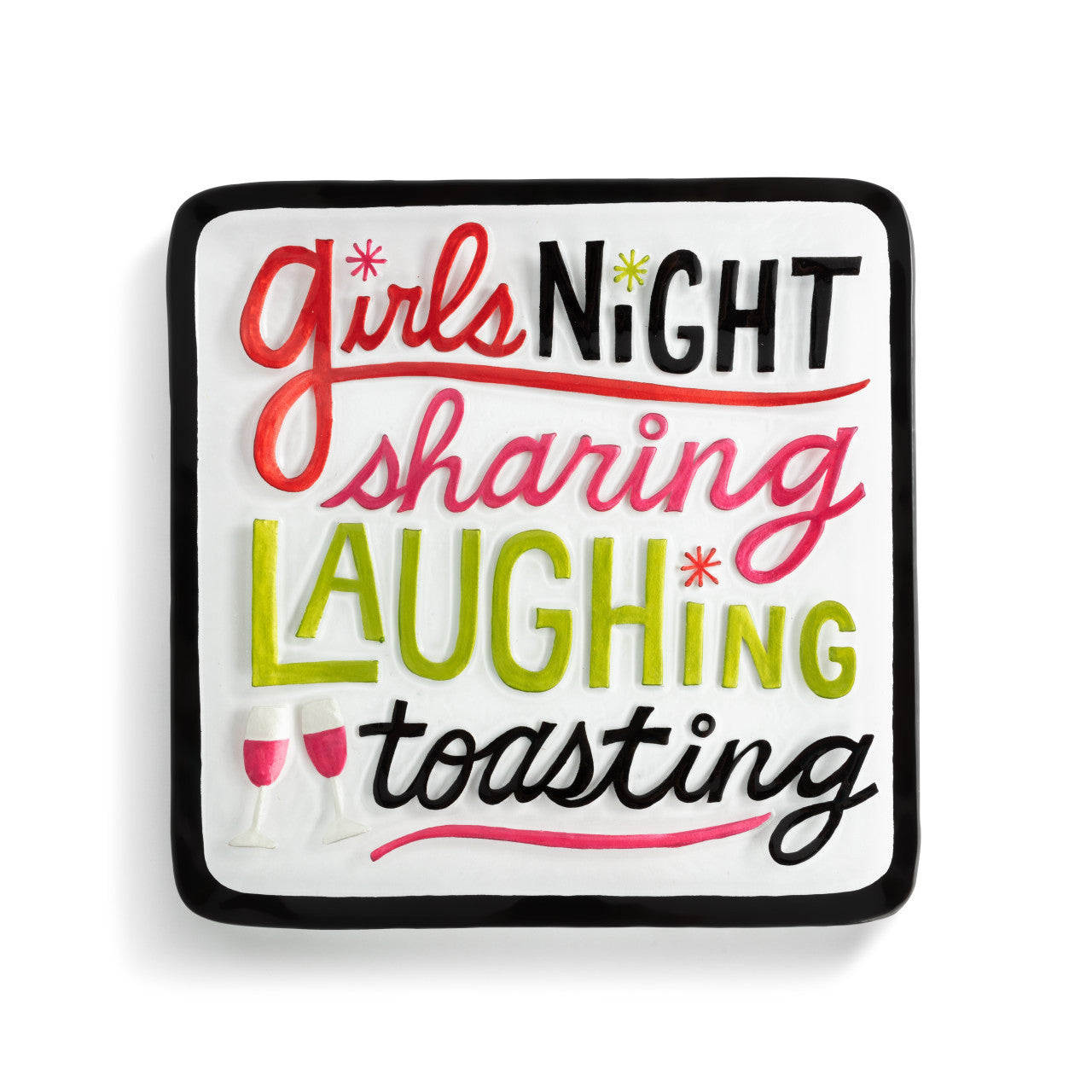 Girls Night Square Platter