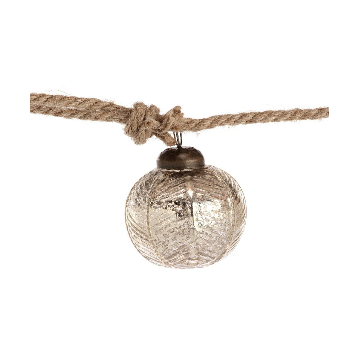 Silver Glass Ball Garland