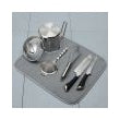 Grey 18" x 16" Dish Drying Mat