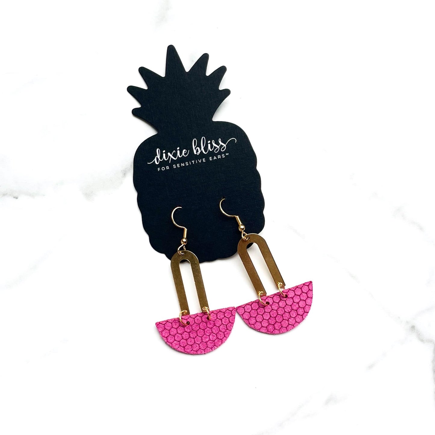 Delta in Fuchsia | Sensitive Earrings - Sandy Bums Boutique