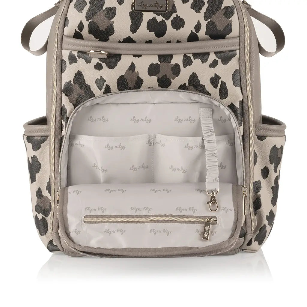 Leopard Boss Plus Backpack Diaper Bag | Itzy Ritzy