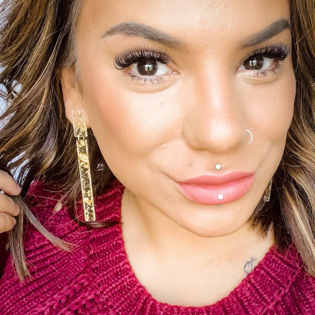 Treasure in Gold Foil earrings