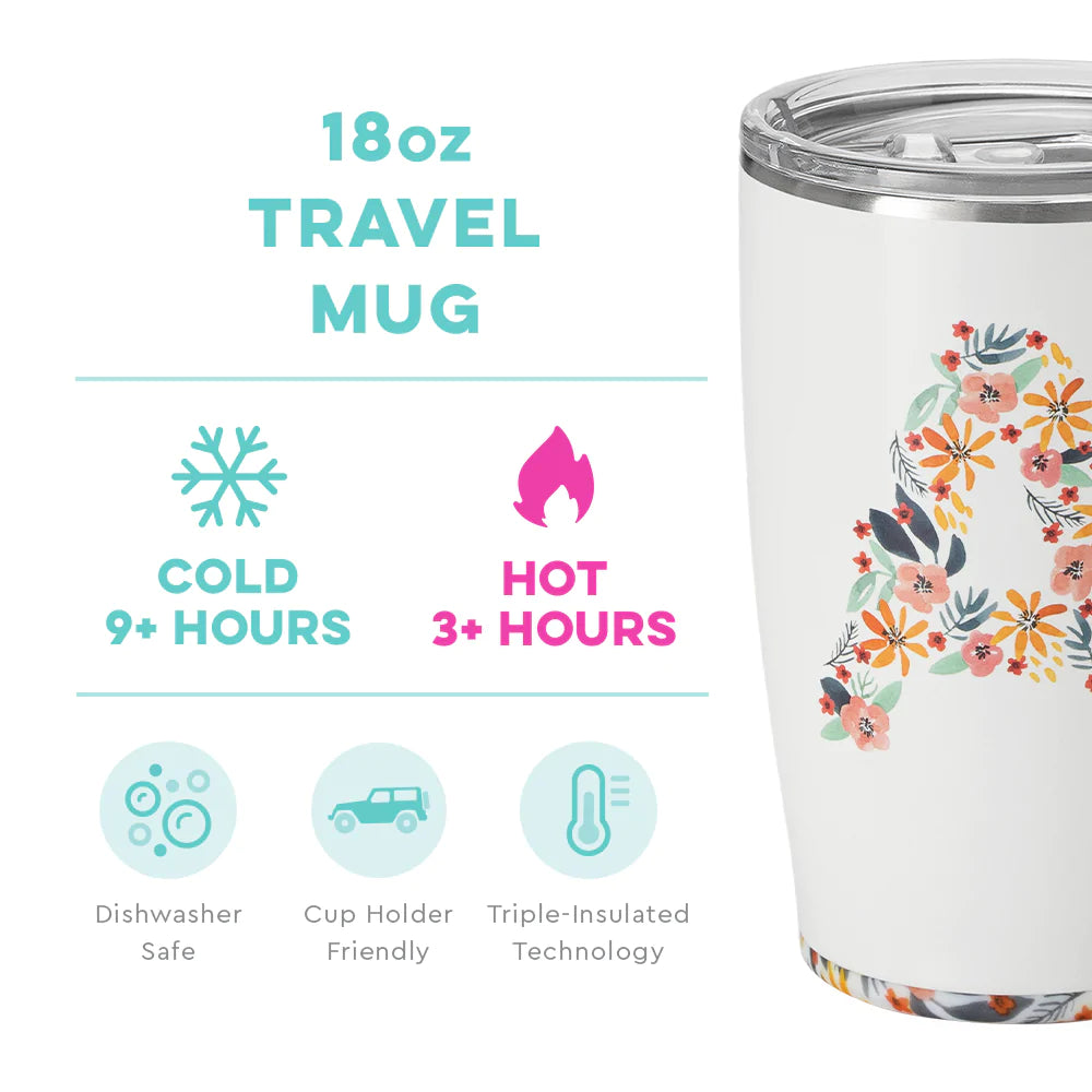 Honey Meadow Monogram Travel Mug