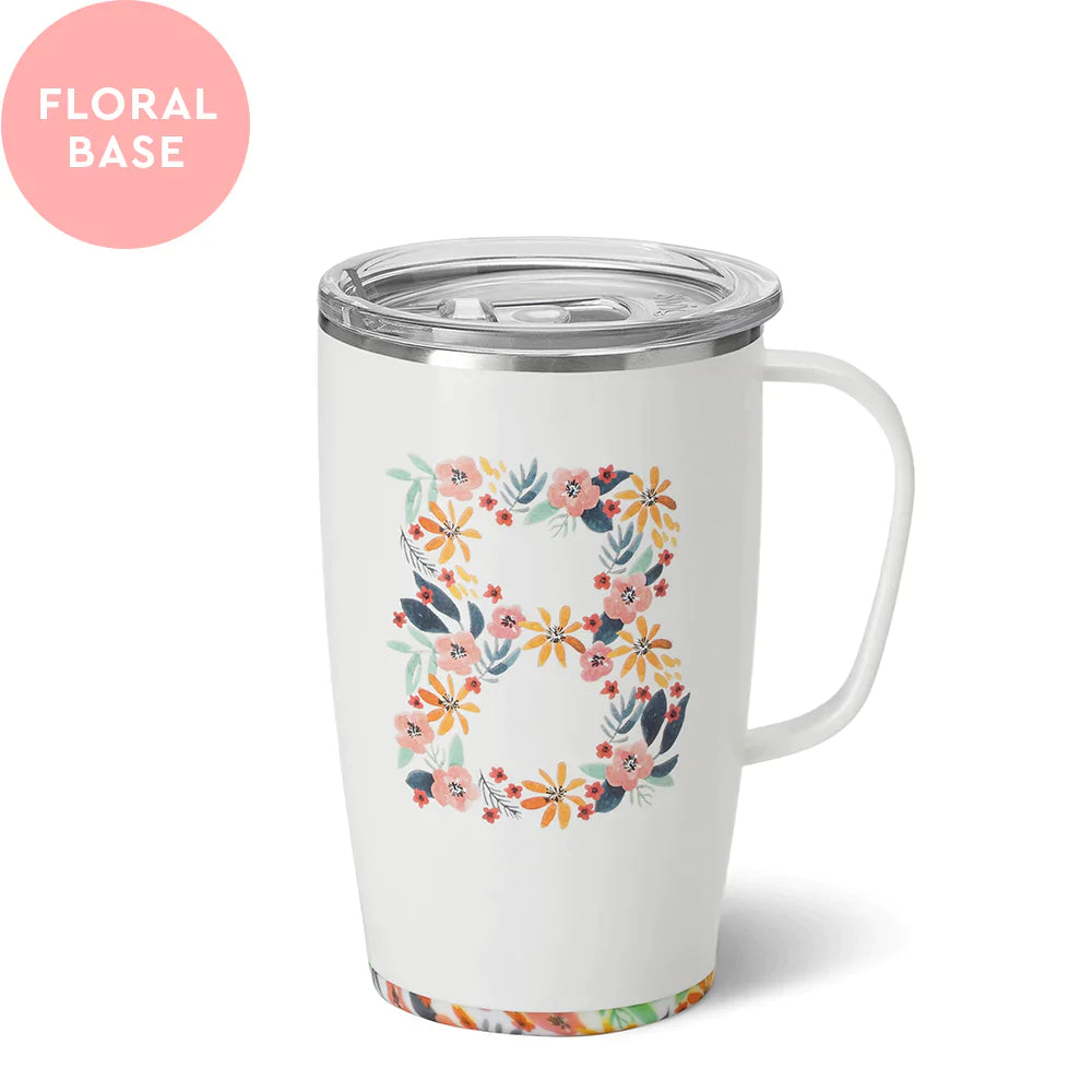 Honey Meadow Monogram Travel Mug
