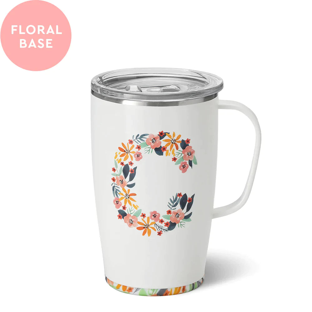 Honey Meadow Monogram Travel Mug