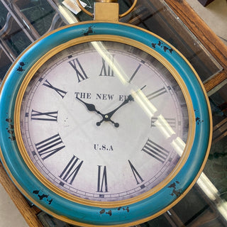 Green/Gold Wall Clock