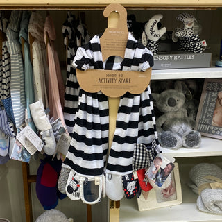 Mommy & Me Activity Scarf B&W