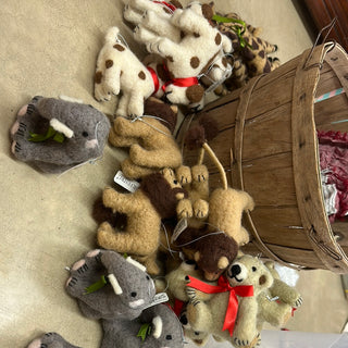 🔴Felt Animal Ornaments