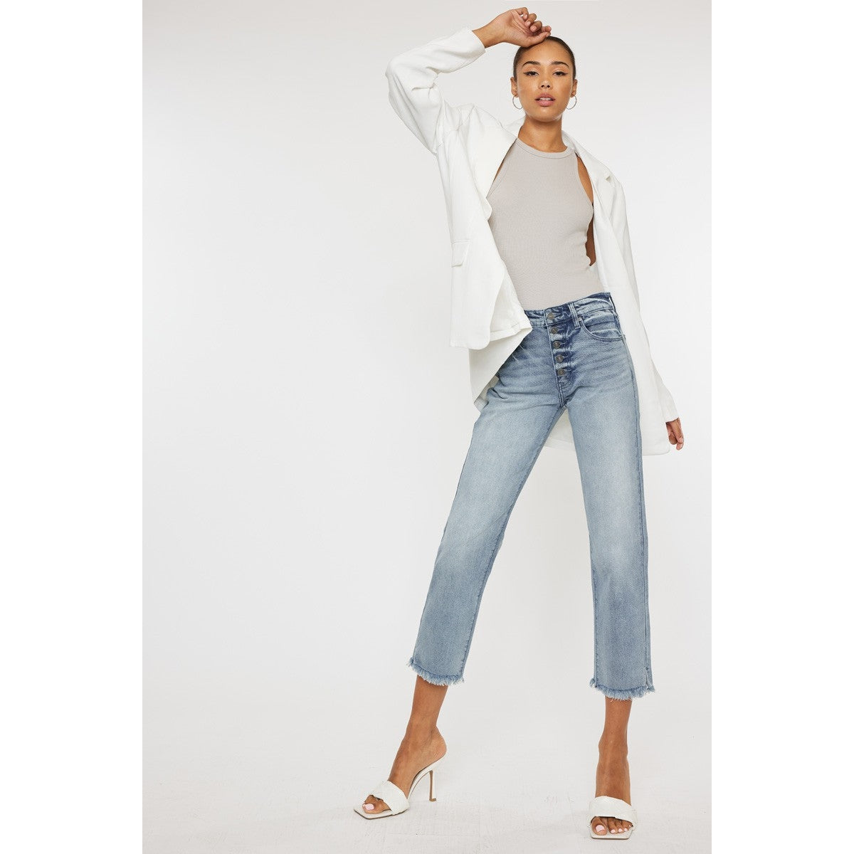 Morgana High Rise Straight Fit Jeans
