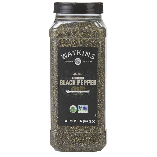 Organic Ground Black Pepper | 15.7 oz | Watkins