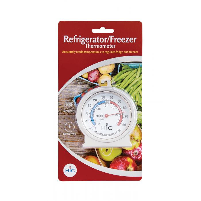 Refrigerator Freezer Thermometer, Large 2.5in