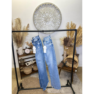 Tummy Control Mid Rise Wide Jeans | Risen