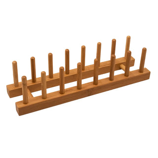7-Slot Bamboo Rack
