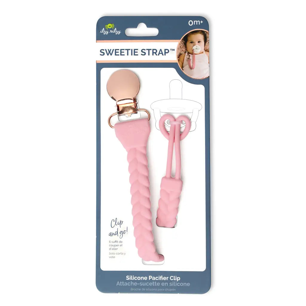 Kayla & Shain-Sweetie Strap™ Silicone One-Piece Pacifier Clips