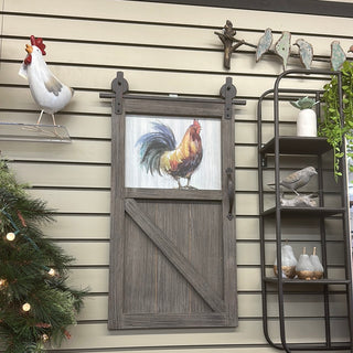 Rooster Barn Door