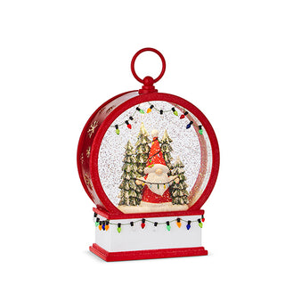 9" Gnome With Lights Lighted Water Lantern