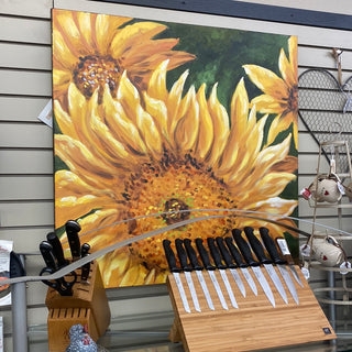 Sunflower Burst Canvas 32x32