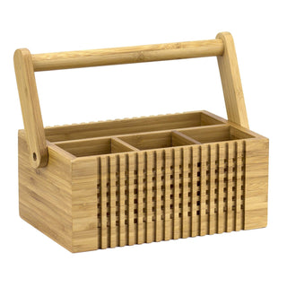 Bamboo Lattice Flatware Caddy