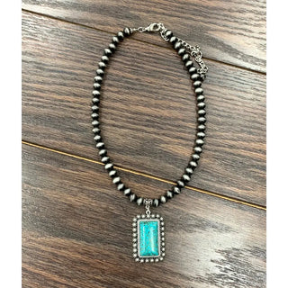 Beaded Turquoise Necklace