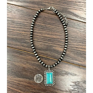 Beaded Turquoise Necklace