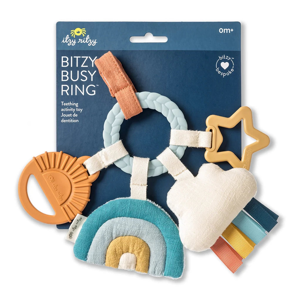 Kayla & Shain-Bitzy Busy Ring™ Teething Activity Toy Rainbow
