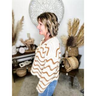 Boho Chevron Sweater