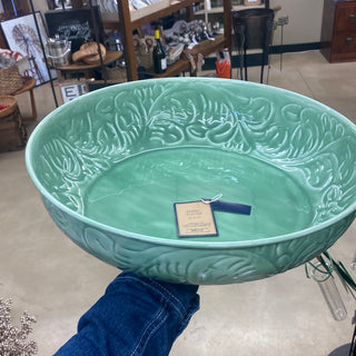 Enamel Platter Sage 16”