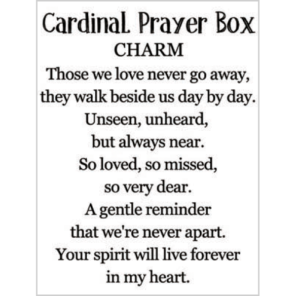 Cardinal Prayer Charms